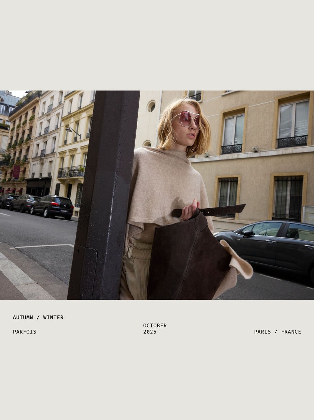 Suede bucket bag with inner pouch